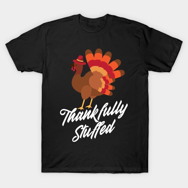 Funny Stuffed Turkey I Pilgrim Hat Turkey T-Shirt by 2blackcherries